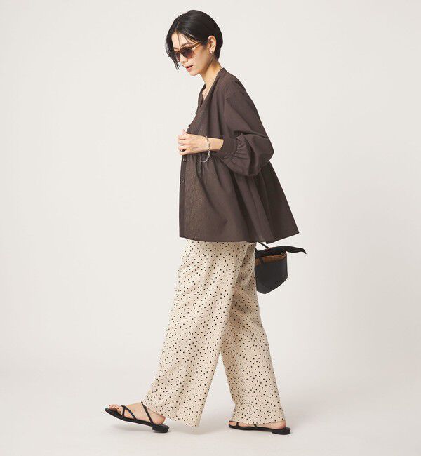 UNITED ARROWS green label relaxing「［size SHORTあり］ペプラム ブラウス UVカット 通気性 吸水速乾」|シャツ・ブラウス|