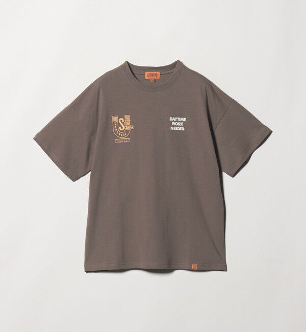UNITED ARROWS green label relaxing「【別注】＜UNIVERSAL OVERALL＞グラフィック プリント Tシャツ / キッズ 140cm-160cm」|Tシャツ・カットソー|DK.BROWN