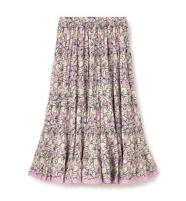TOMORROWLAND BUYING WEAR「【別注】MARIHA Flower Poem 草原の虹のスカート」|フレア|72 ラベンダー系