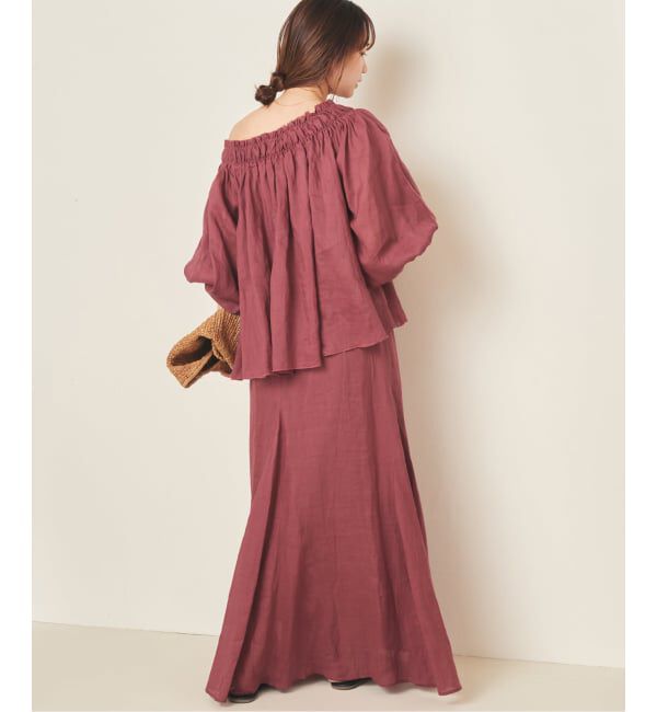 Plage「RAMY LINEN TACK スカート」|スカート|
