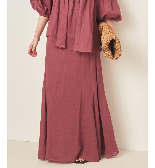 Plage「RAMY LINEN TACK スカート」|スカート|