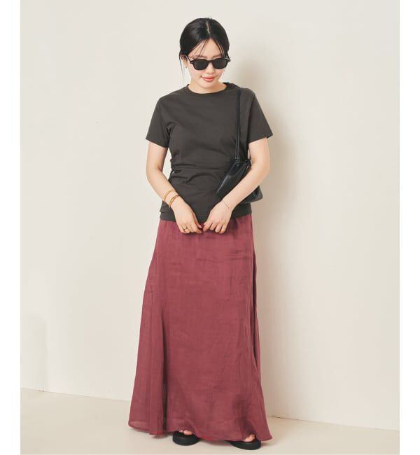 Plage「RAMY LINEN TACK スカート」|スカート|