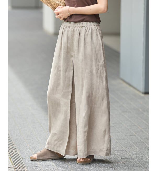 JOURNAL STANDARD「《WEB限定追加2》リネン タックキュロット」|その他|ベージュ