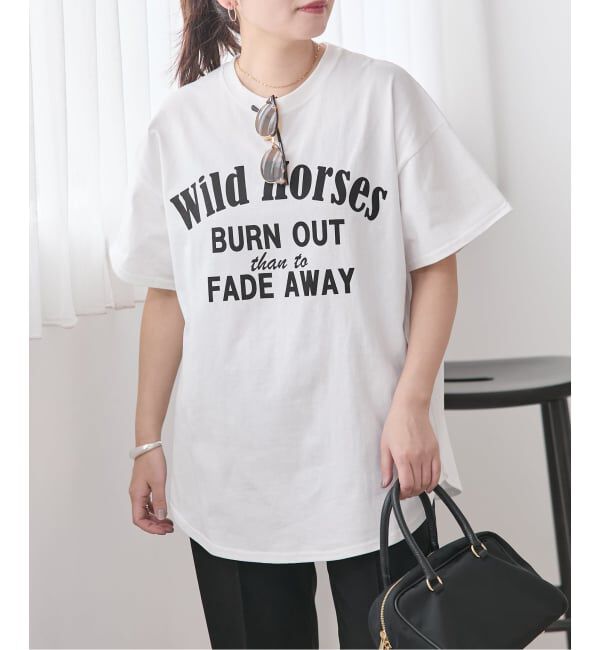 JOURNAL STANDARD「《追加3》ラウンドヘムピグメントT」|Tシャツ・カットソー|