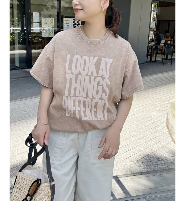 JOURNAL STANDARD「《追加3》ラウンドヘムピグメントT」|Tシャツ・カットソー|