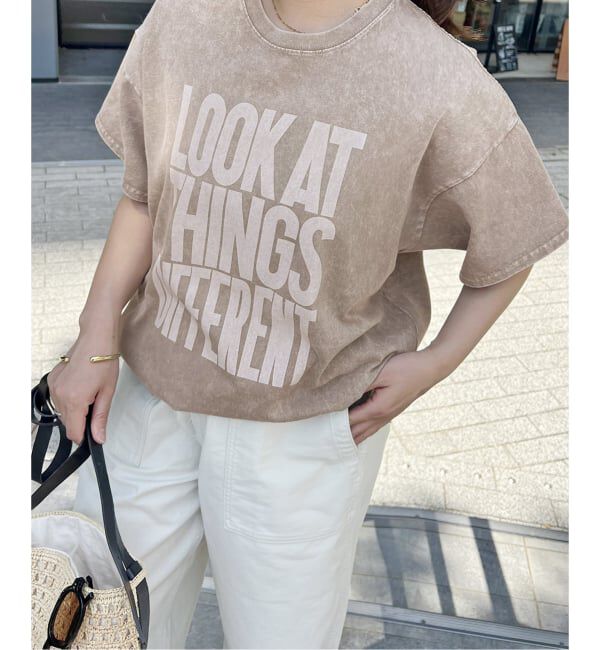 JOURNAL STANDARD「《追加3》ラウンドヘムピグメントT」|Tシャツ・カットソー|
