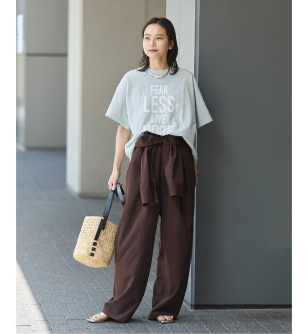 JOURNAL STANDARD「《追加3》ラウンドヘムピグメントT」|Tシャツ・カットソー|