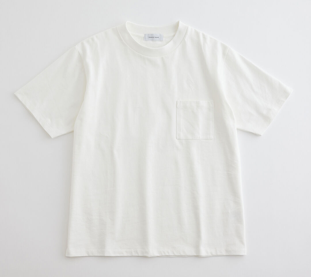 ADAM ET ROPE'「〈汗染み防止〉スエット ガード ベーシック ポケット Tシャツ」|Tシャツ・カットソー|