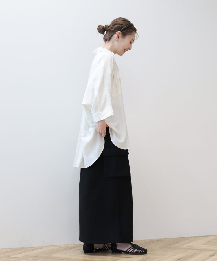 AMERICAN HOLIC「【WEB限定】接触冷感Wポケットシャツチュニック」|シャツ・ブラウス|
