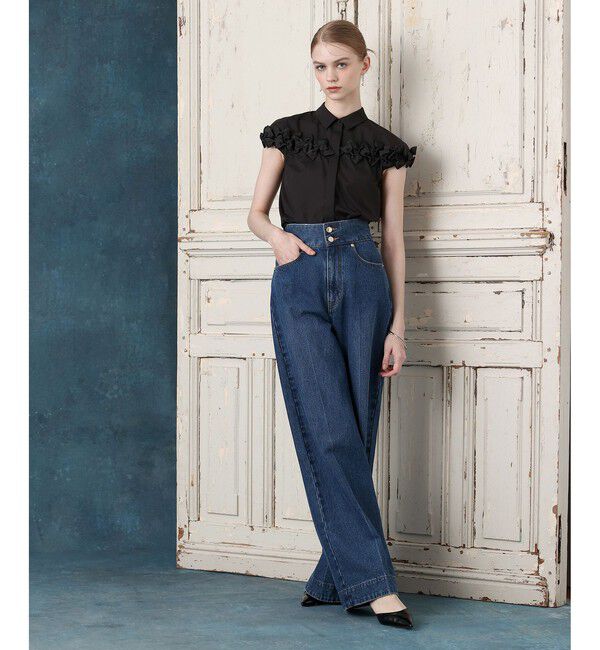 LOULOU WILLOUGHBY「【LOULOU WILLOUGHBY】メニーリボンシャツ」|シャツ・ブラウス|