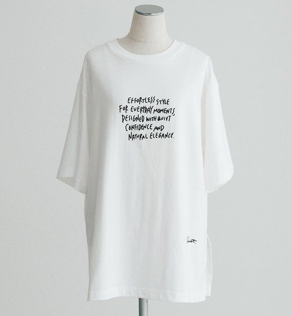  「【＠kokiminitaコラボ】ロゴプリント&times;ロゴ刺繍Tシャツ」|プルオーバー|
