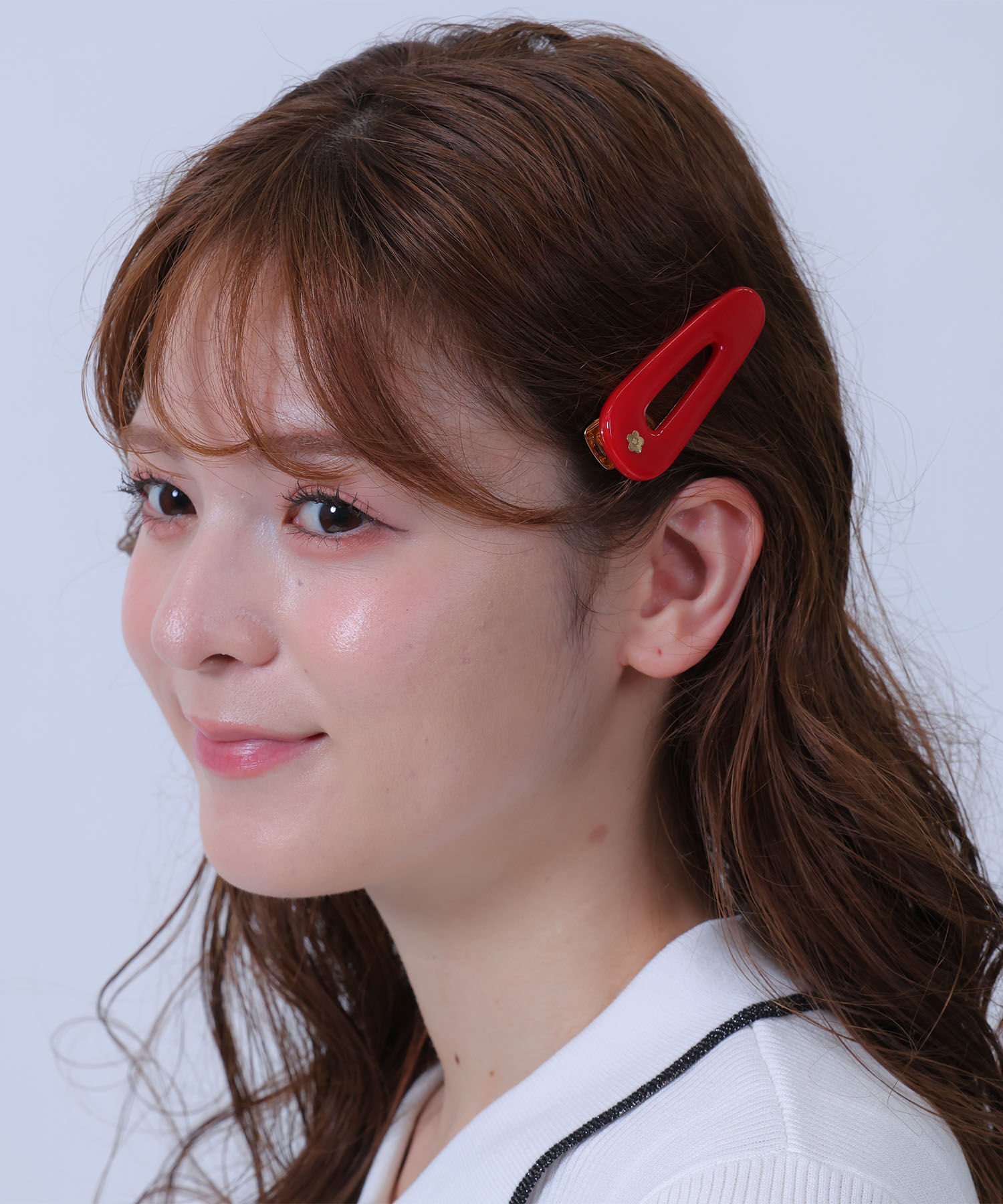 MARY QUANT「エポジェリー ワニクリップ」|その他|レッド