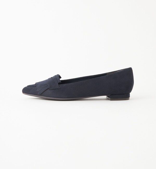 UNITED ARROWS green label relaxing「【WEB限定】ポインテッド キルト フラットシューズ（1.5cmヒール) -撥水-」|パンプス|