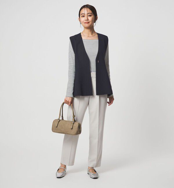 UNITED ARROWS green label relaxing「［size SHORTあり］fleurie(フルリー) ペプラム ジレ」|ベスト・ジレ|