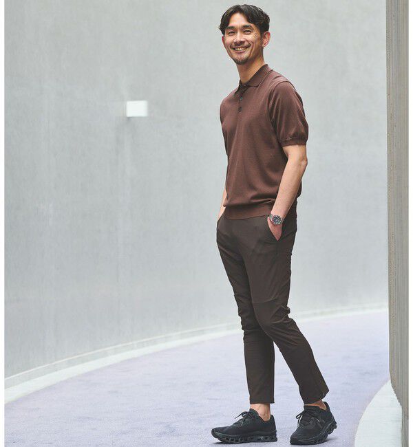 UNITED ARROWS green label relaxing「【WEB限定】JUST fit ジャケイン ニット 半袖 ポロシャツ」|ポロシャツ|