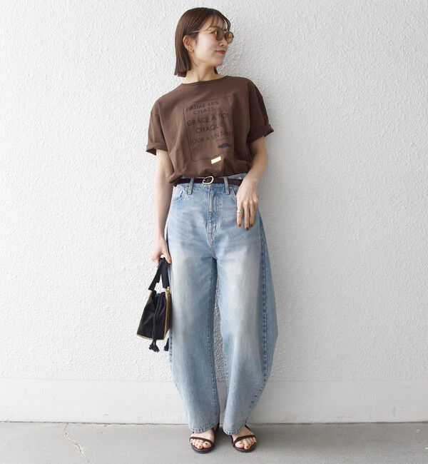 SHIPS any「《一部追加予約》【SHIPS any別注】La Hutte:〈洗濯機可能〉デザイン ロゴ プリント TEE 26SS」|Tシャツ・カットソー|