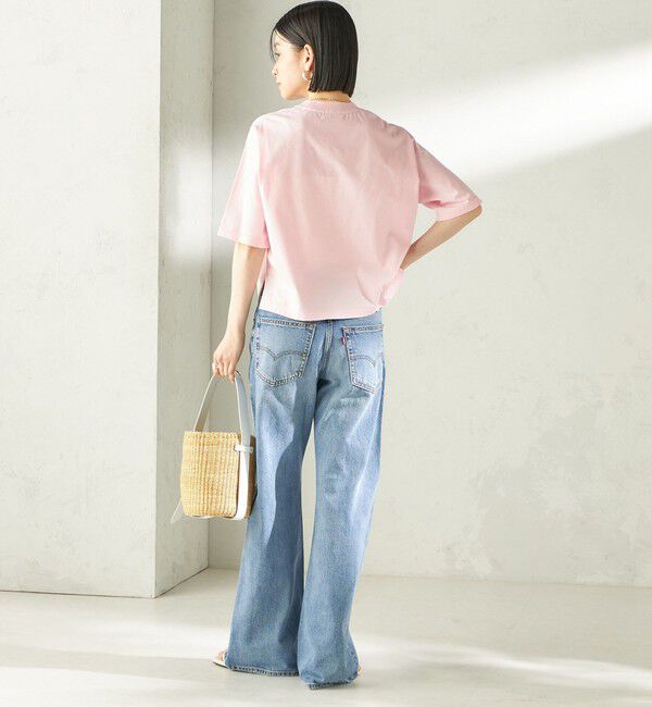 SHIPS for women「《一部追加》【SHIPS別注】LACOSTE:〈手洗い可能〉五分袖 TEE」|Tシャツ・カットソー|