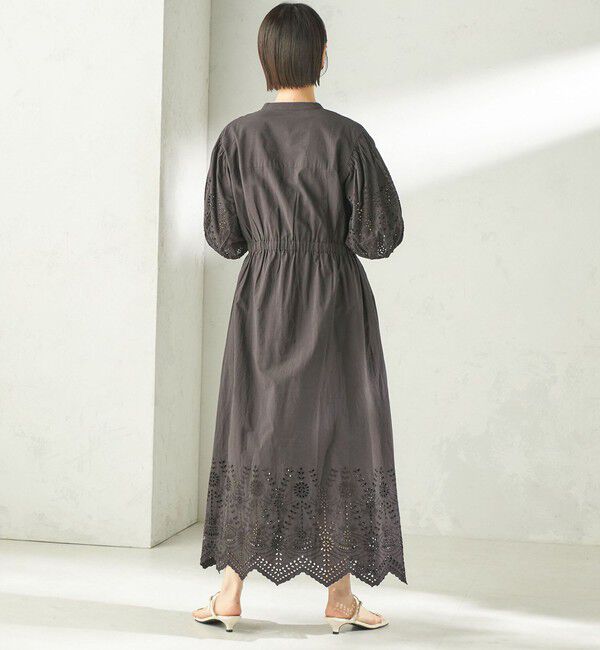 SHIPS for women「【SHIPS別注】Fanaka:〈手洗い可能〉シフリー ウエスト ギャザー ワンピース」|ワンピース|