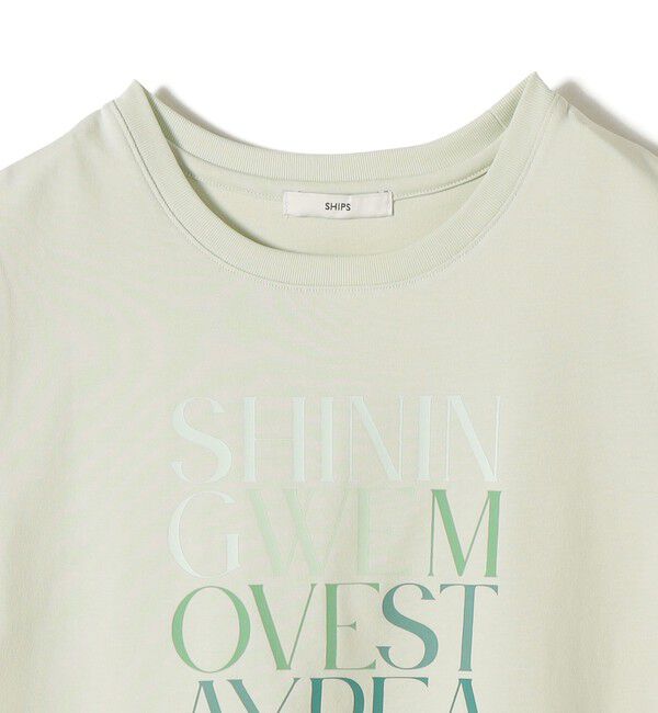 SHIPS for women「【WEB限定】オーガニック コットン コンパクト プリント TEE」|Tシャツ・カットソー|