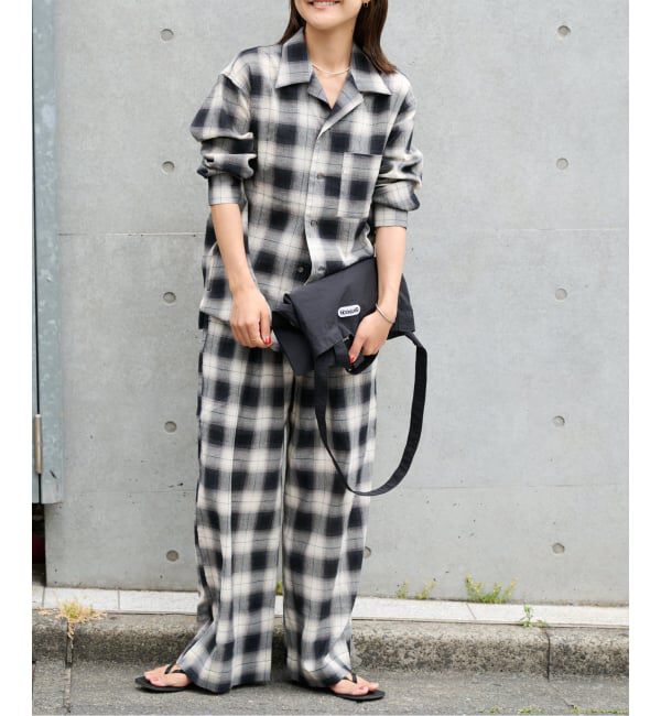 OUTDOOR PRODUCTS Usual Things「≪予約≫PLAIDパターンオープンカラーシャツ」|シャツ・ブラウス|