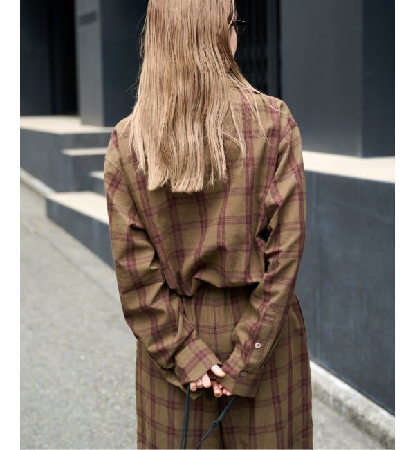 OUTDOOR PRODUCTS Usual Things「≪予約≫PLAIDパターンオープンカラーシャツ」|シャツ・ブラウス|