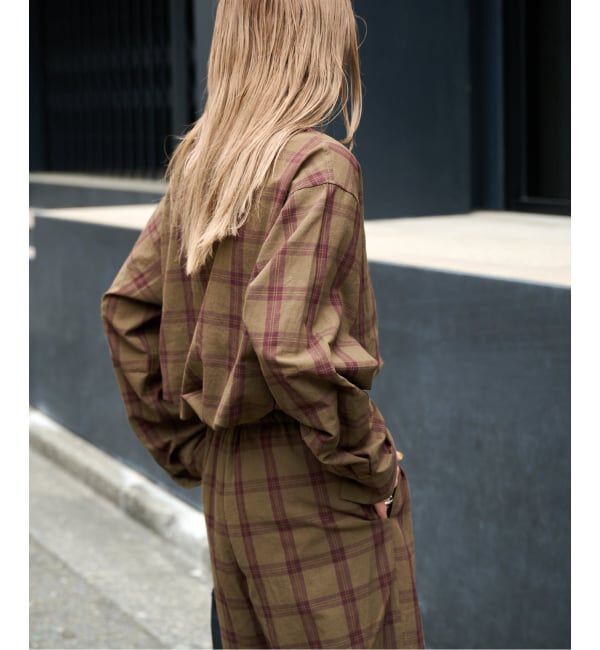 OUTDOOR PRODUCTS Usual Things「≪予約≫PLAIDパターンオープンカラーシャツ」|シャツ・ブラウス|