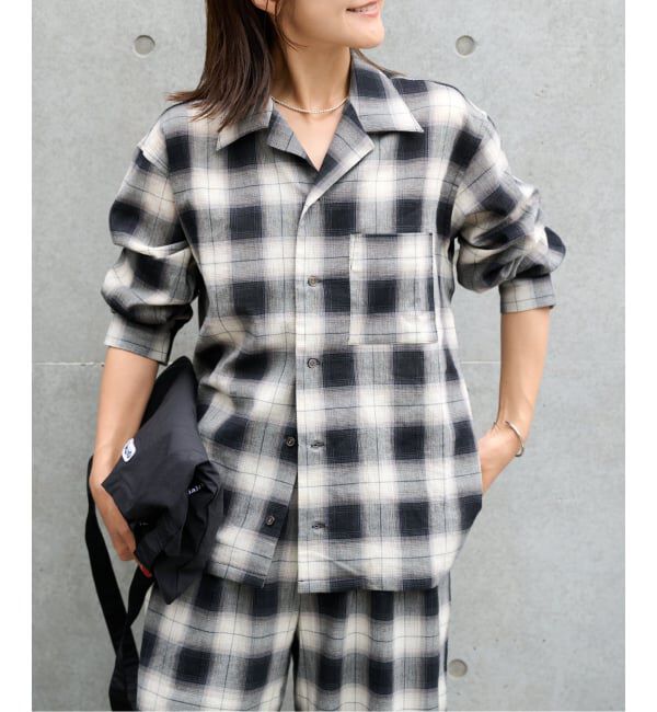 OUTDOOR PRODUCTS Usual Things「≪予約≫PLAIDパターンオープンカラーシャツ」|シャツ・ブラウス|