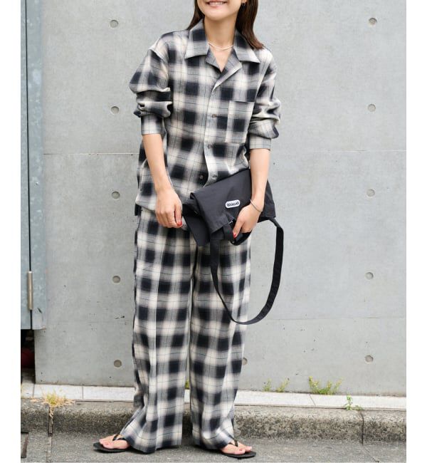 OUTDOOR PRODUCTS Usual Things「≪予約≫PLAIDパターンオープンカラーシャツ」|シャツ・ブラウス|