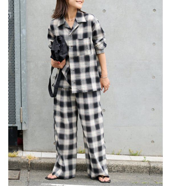 OUTDOOR PRODUCTS Usual Things「≪予約≫PLAIDパターンオープンカラーシャツ」|シャツ・ブラウス|