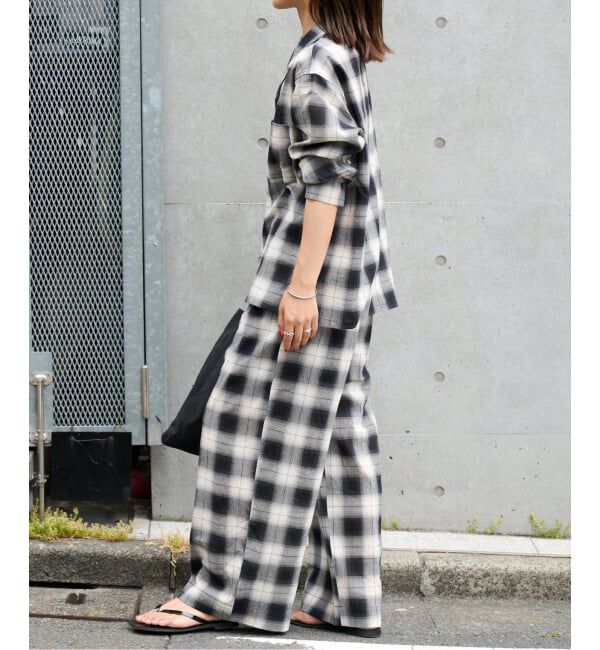 OUTDOOR PRODUCTS Usual Things「≪予約≫PLAIDパターンオープンカラーシャツ」|シャツ・ブラウス|