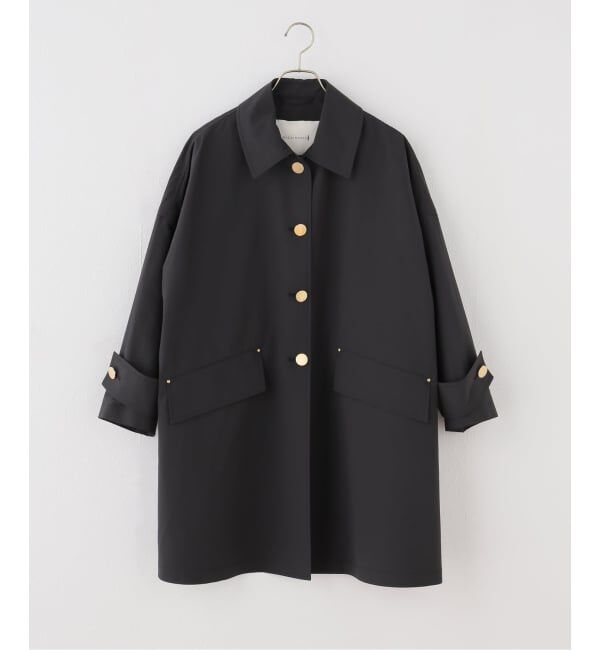 IENA「MACKINTOSH/マッキントッシュ HUMBIE MB コート L261HI1158ALKL」|ステンカラーコート|ブラック