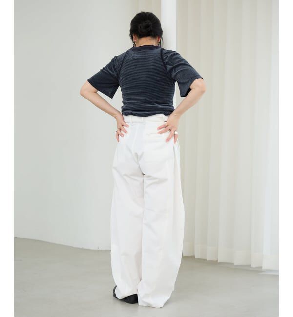 IENA LA BOUCLE「IENA LA BOUCLE ベロアボーダータンクトップ」|タンクトップ|