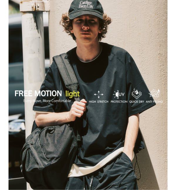 417 EDIFICE「【FREE MOTION LIGHT】ラグランTシャツ」|Tシャツ・カットソー|