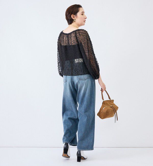 Rie Miller「《5サイズ展開》【RM denim】ルーズワイドデニム」|デニム|
