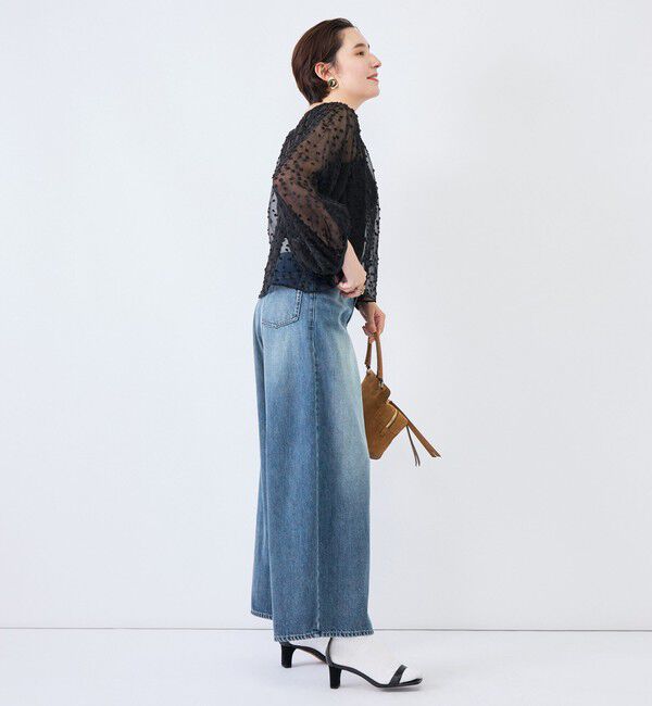 Rie Miller「《5サイズ展開》【RM denim】ルーズワイドデニム」|デニム|