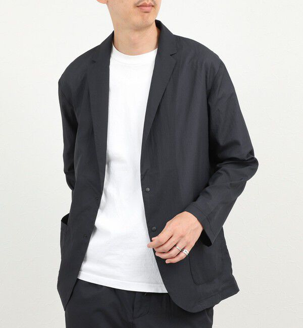NOLLEY'S goodman「《ビジカジ/セットアップ対応》軽量シアーリップストップ ジャケット 26SS」|テーラードジャケット|ネイビー