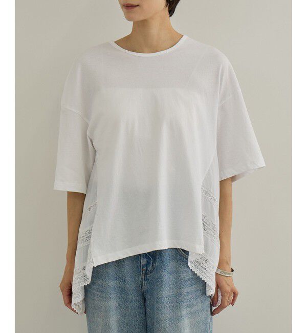 SALON adam et rope'「【AAYUSHI（アユーシ）】バックスカーフハーフスリーブトップス」|Tシャツ・カットソー|