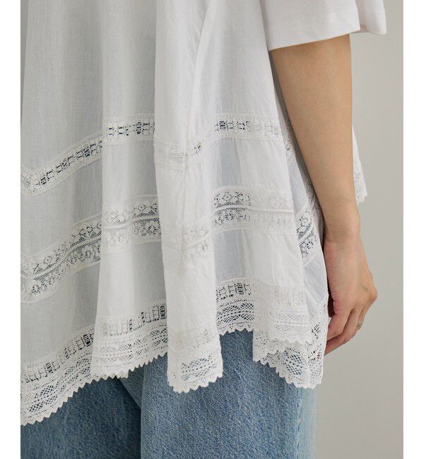 SALON adam et rope'「【AAYUSHI（アユーシ）】バックスカーフハーフスリーブトップス」|Tシャツ・カットソー|