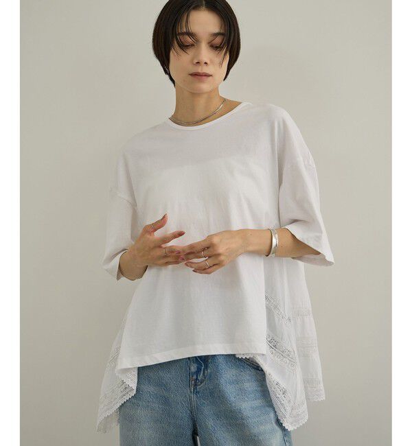 SALON adam et rope'「【AAYUSHI（アユーシ）】バックスカーフハーフスリーブトップス」|Tシャツ・カットソー|