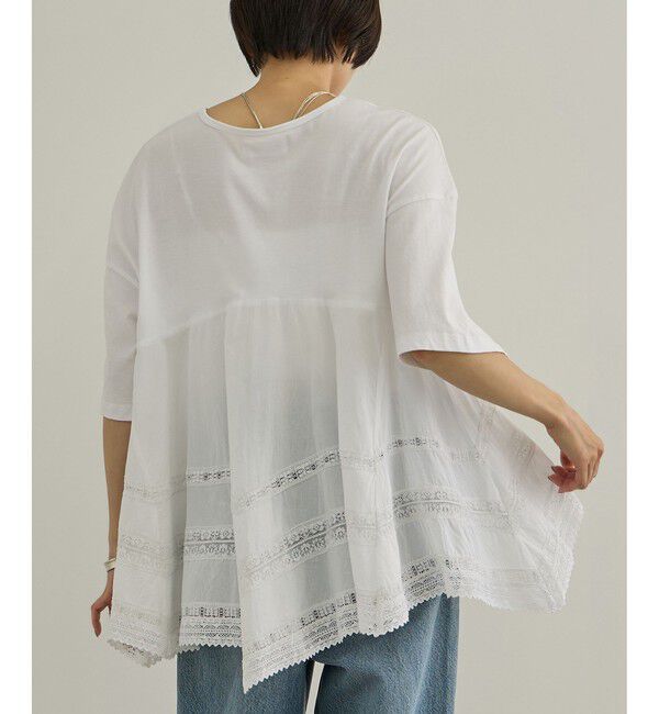 SALON adam et rope'「【AAYUSHI（アユーシ）】バックスカーフハーフスリーブトップス」|Tシャツ・カットソー|