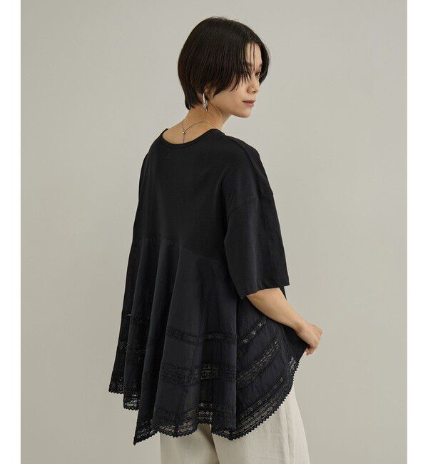 SALON adam et rope'「【AAYUSHI（アユーシ）】バックスカーフハーフスリーブトップス」|Tシャツ・カットソー|