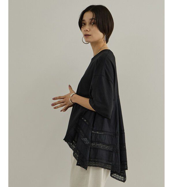 SALON adam et rope'「【AAYUSHI（アユーシ）】バックスカーフハーフスリーブトップス」|Tシャツ・カットソー|