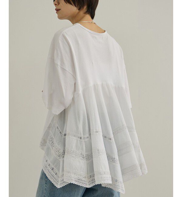 SALON adam et rope'「【AAYUSHI（アユーシ）】バックスカーフハーフスリーブトップス」|Tシャツ・カットソー|ホワイト(10)