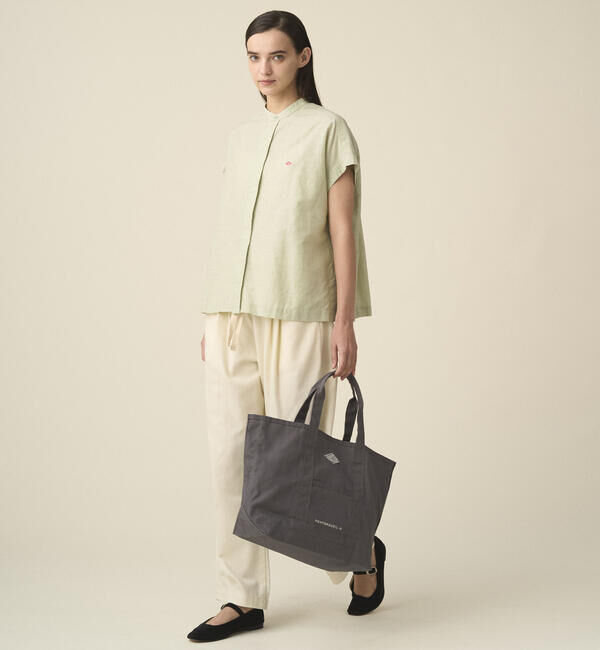 DANTON「DANTON | キャンバス マルシェバッグ MONTORGUEIL UNISEX」|トートバッグ|GREY