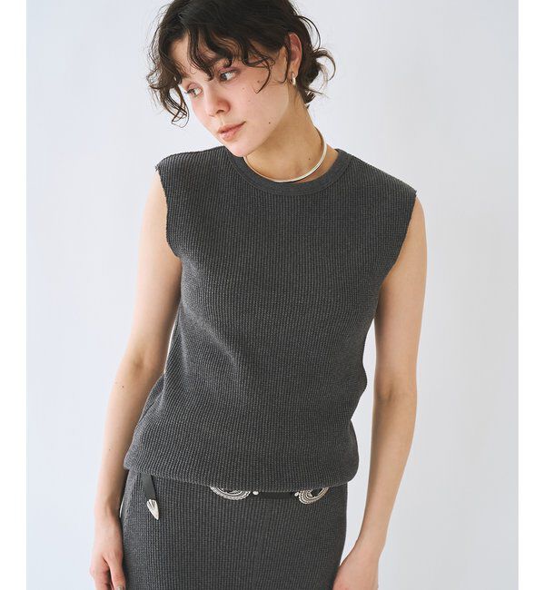  「《人気再販アイテム》ワッフルノースリーブプルオーバー」|Tシャツ・カットソー|