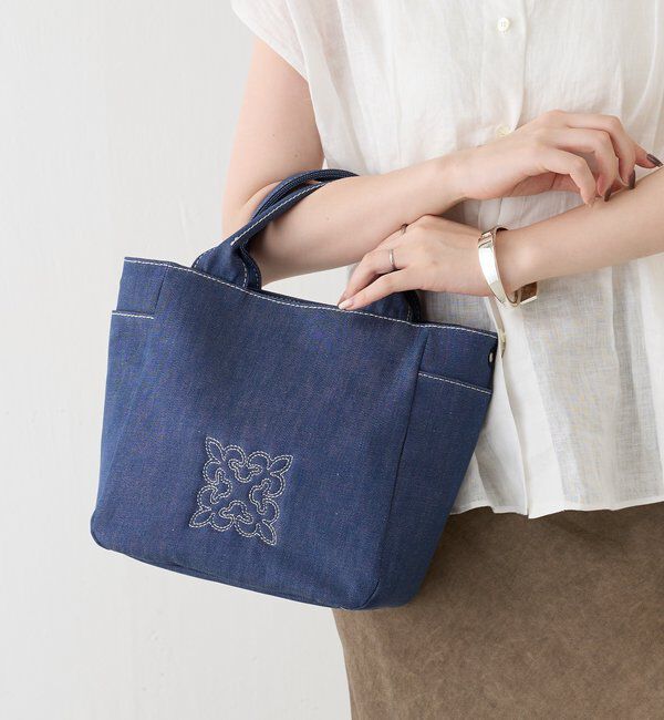  「【刺繍モノグラム】デニム2WAYトートバッグ」|トートバッグ|