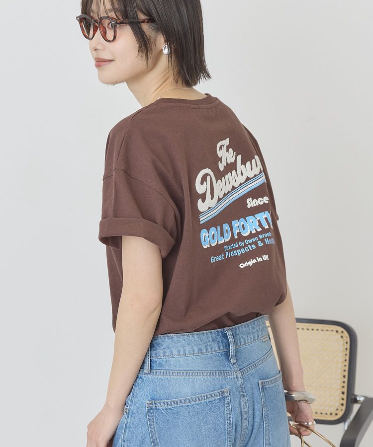 AMERICAN HOLIC「サガラ刺繍Tシャツ」|Tシャツ・カットソー|Brown