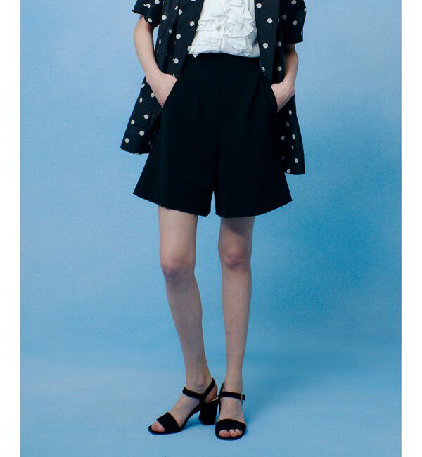 LOULOU WILLOUGHBY「ダブルクロスショートパンツ」|その他|ブラック