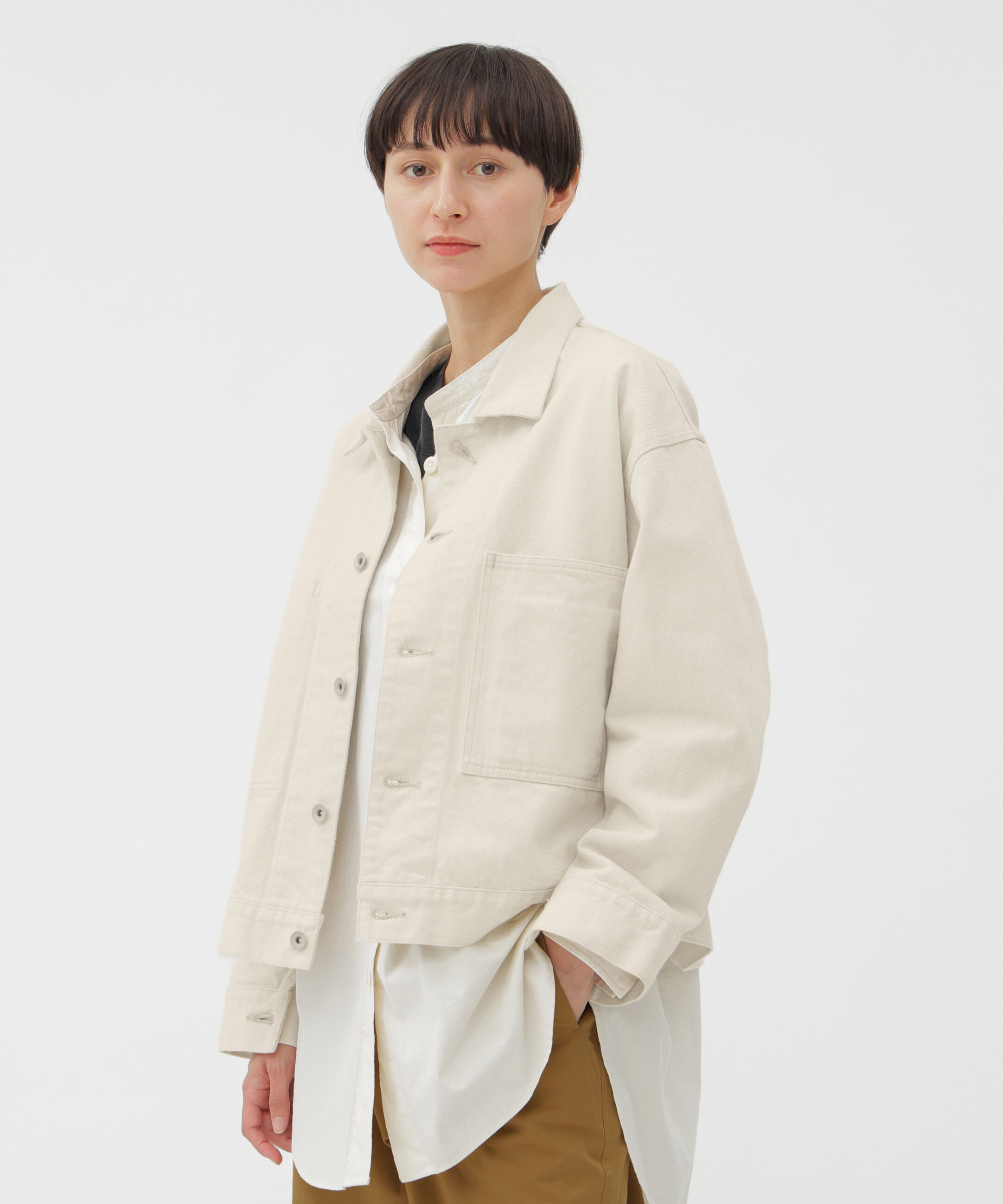 MHL.「CANTON NATURAL DENIM BLOUSON」|ブルゾン・スタジャン|NATURAL2