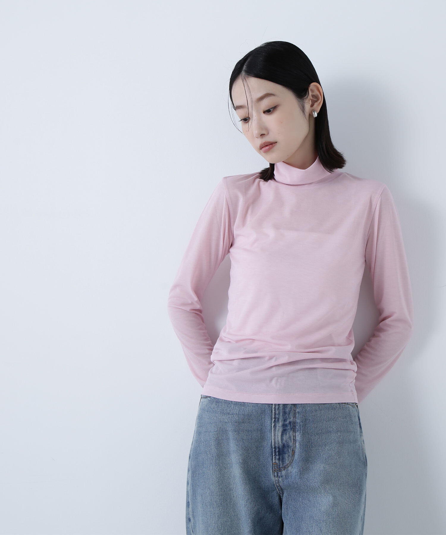  「シアーカットソーシリーズ ハイネック」|Tシャツ・カットソー|